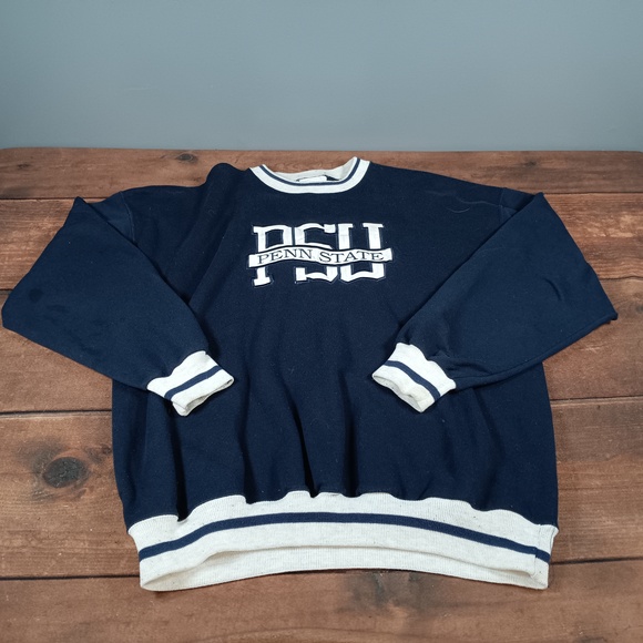 Midland Sport Penn State Sweatshirt XX-Large Navy Blue Crewneck Embroidered Logo - Picture 2 of 13